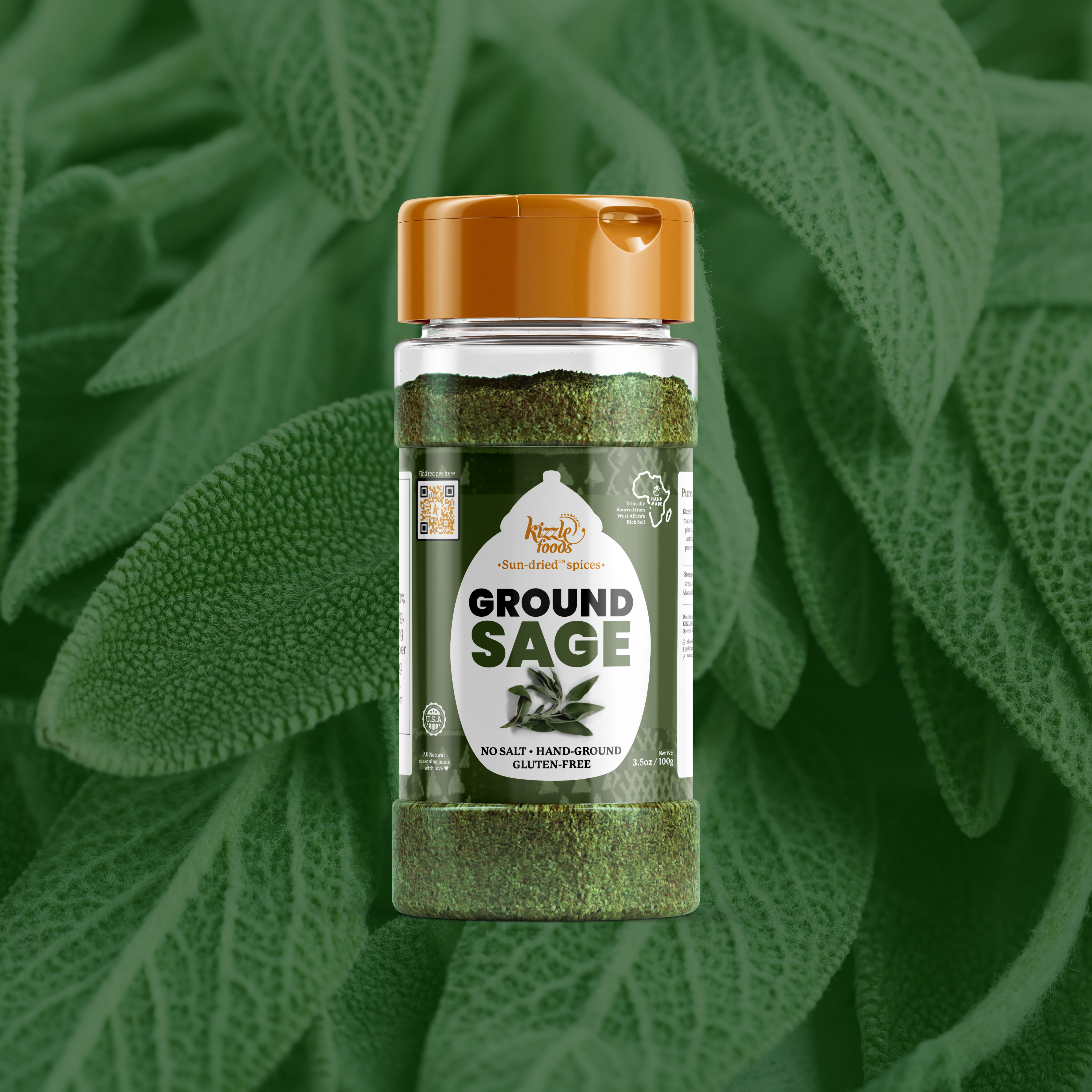 KizzleFoods Ground Sage, 1.3oz