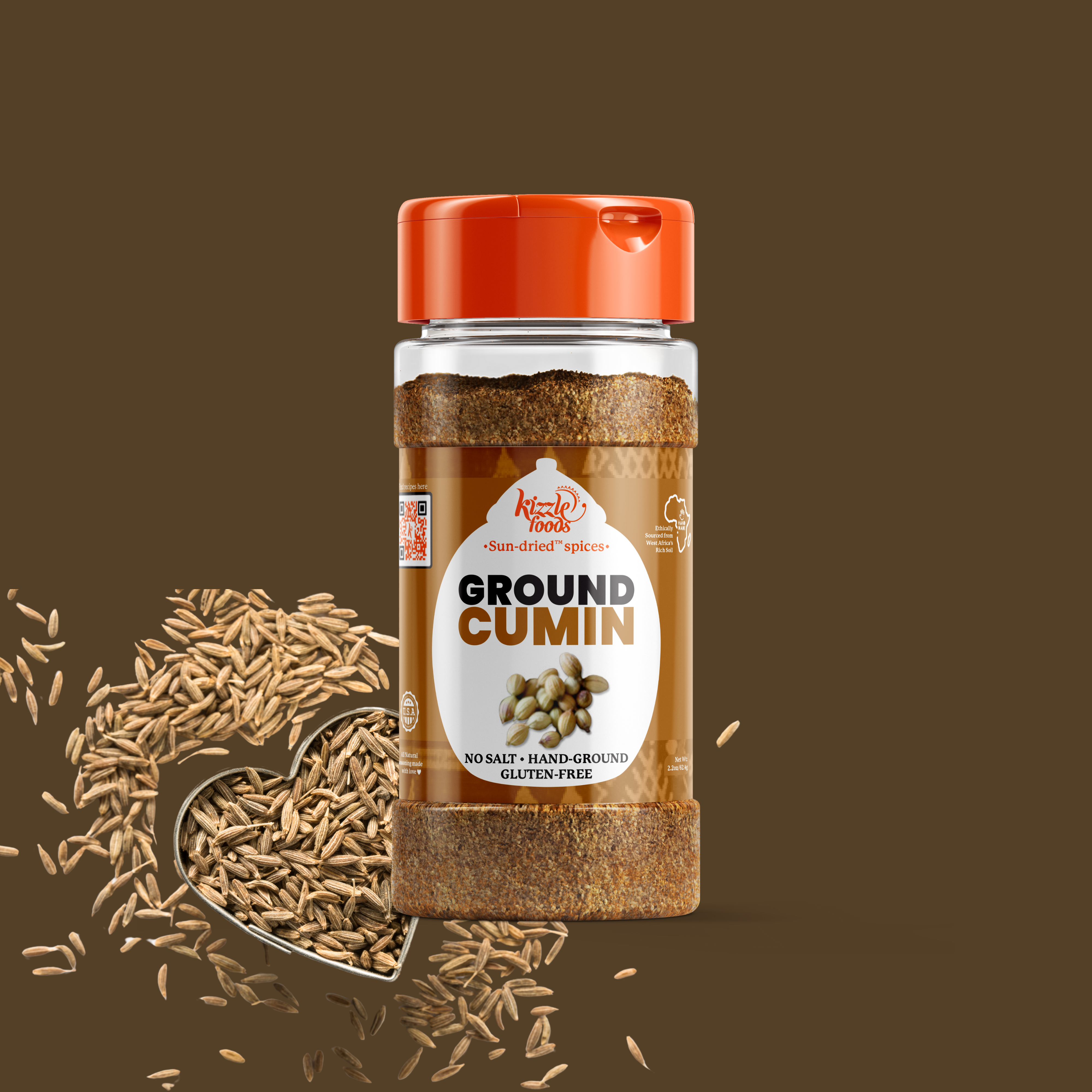 KizzleFoods Ground Cumin, 1.9oz