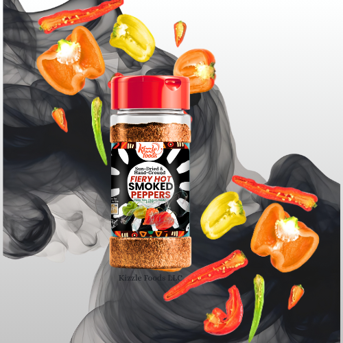 KizzleFoods Fiery Hot, Smoked Pepper, 1.0oz