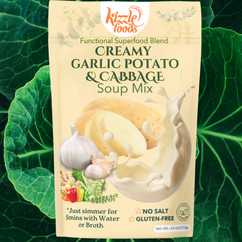 KizzleFoods Creamy Garlic Potato & Cabbage Soup Mix